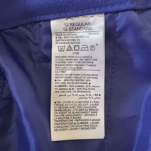 NWT Old Navy‎ Ultra Violet Harper Mid-Rise Pants Womens Size 12 (1772) - Picture 6 of 6